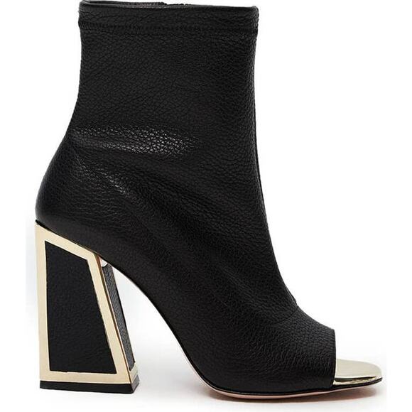Theo the Label Artemis Open Toe Bootie in Black 38 - Picture 1 of 5